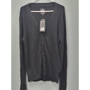 X-Ray Jeans Men’s XL V-Neck Cardigan Sweater 100% Cotton NWT